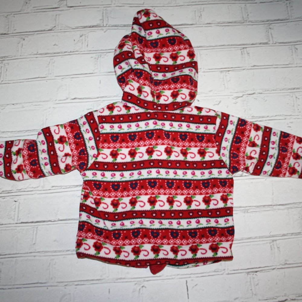 🧵 Fleece Zipper Hoodie – Girls 2T - Picture 2 of 5